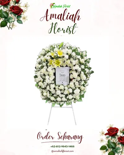 Krans Bunga Duka Cita di Ciduwet